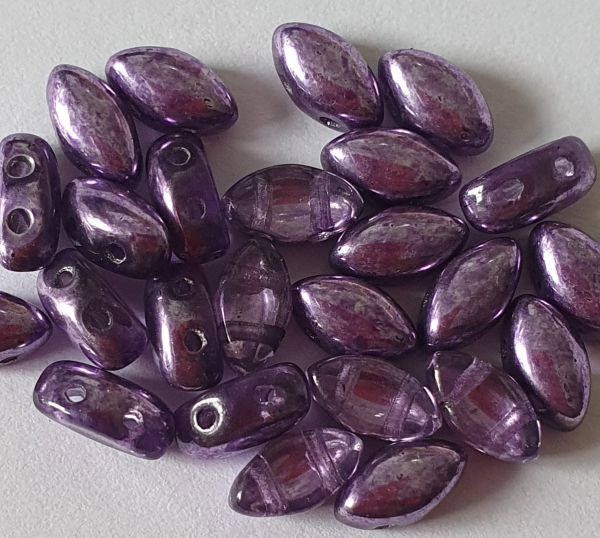 Irisduo 4x7mm Crystal Violet Metallic Ice  25St.
