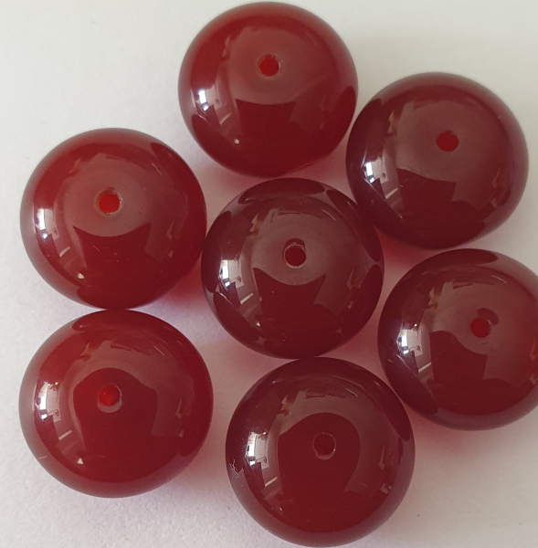 Linse 9x14mm rotbraun 10St.