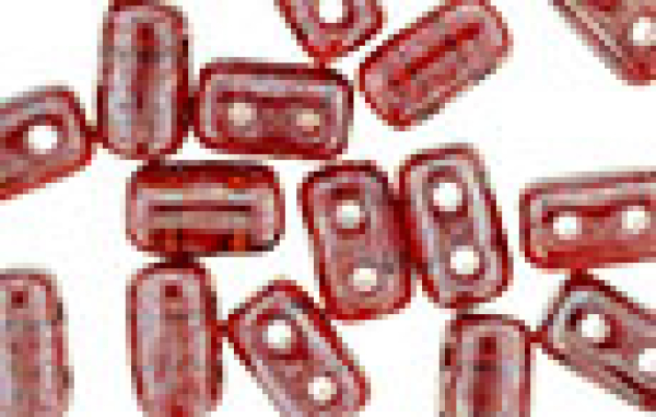 Rulla 2-Loch 3x5mm Luster Siam Ruby 10g