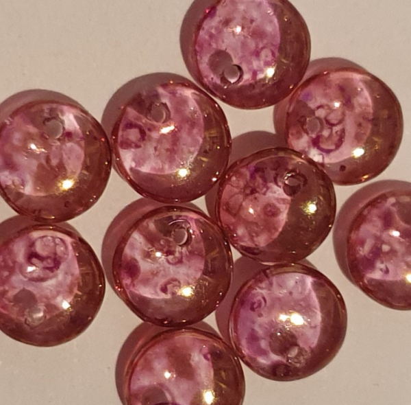 Lentil 6mm Crystal Lila Marmor 600 St