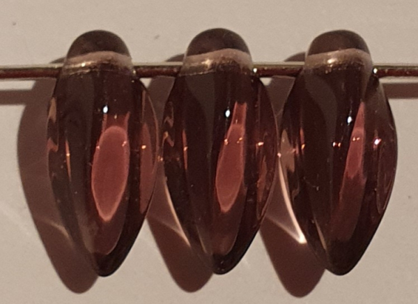 Tropfen 12x6 4-kant twist Amethyst  300 St.