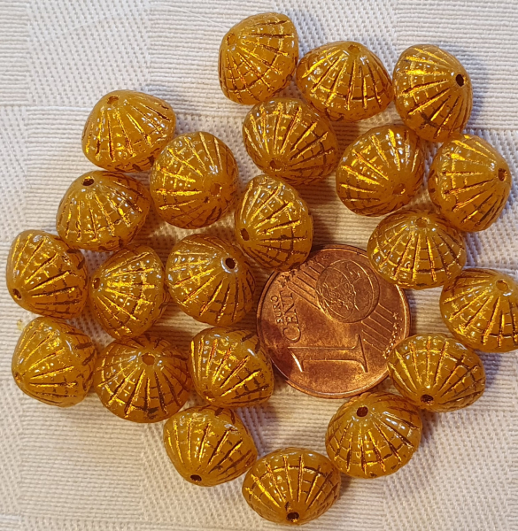 Glasperle bicone, 12 St.