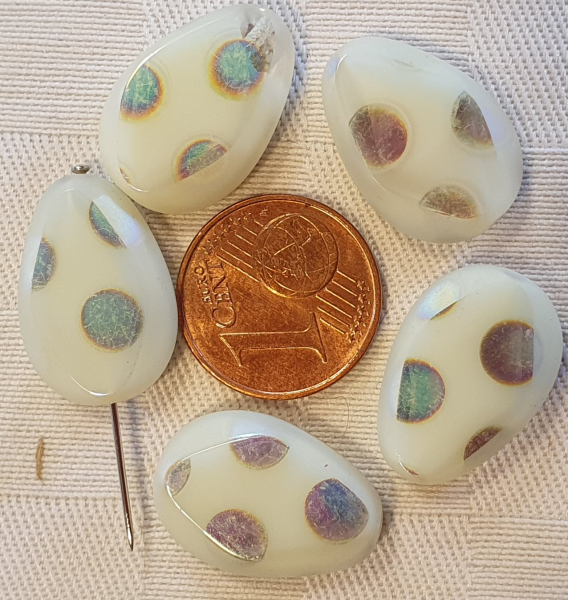 Glasperle hellgrün, Lüster 4 St.