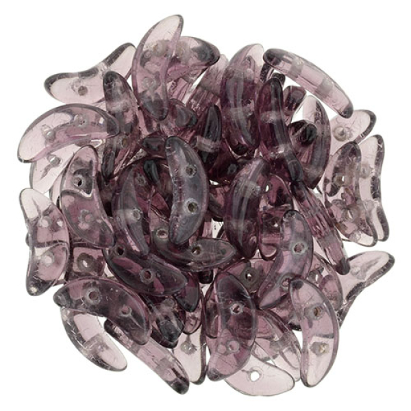 Crescent Bead 3x10mm Amethyst 5g