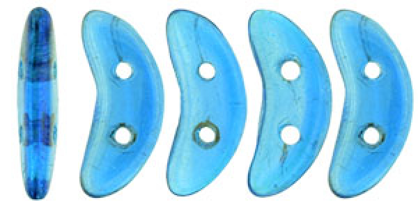 Crescent Bead 3x10mm Lüs Iris Capri Blue 100g