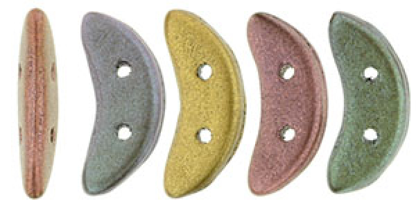 Crescent Bead 3x10mm Matt Metallic Bronze Iris 100g