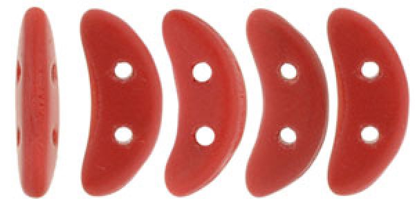 Crescent Bead 3x10mm Opak Red Matt 5g