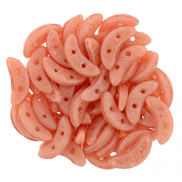 Crescent Bead 3x10mm Milky Rose Quartz 100g