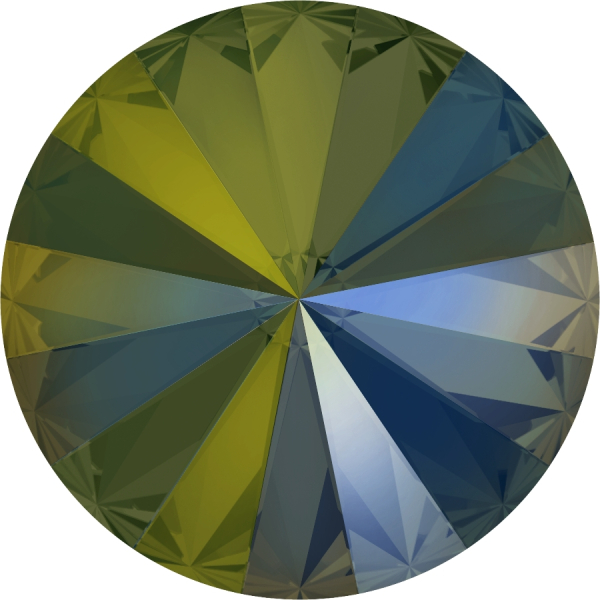 Rivoli 18 mm Swarovski Crystal Iridescent Green