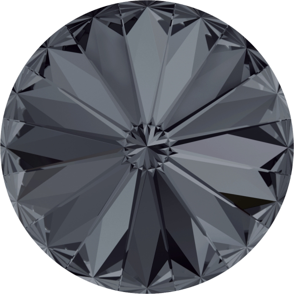 Rivoli 18 mm Swarovski Crystal Silver Night