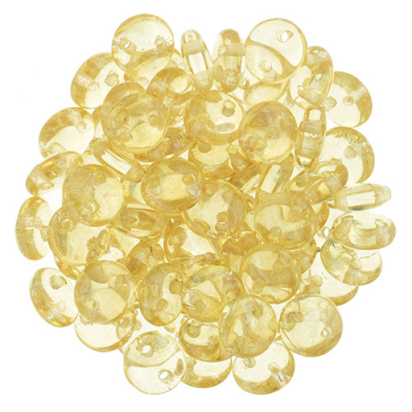 Lentil 2-Loch 6mm Crystal Lüster Champagner 50St