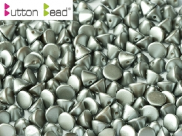 Button Bead 4mm Alabst Past Lt Grey 300 St