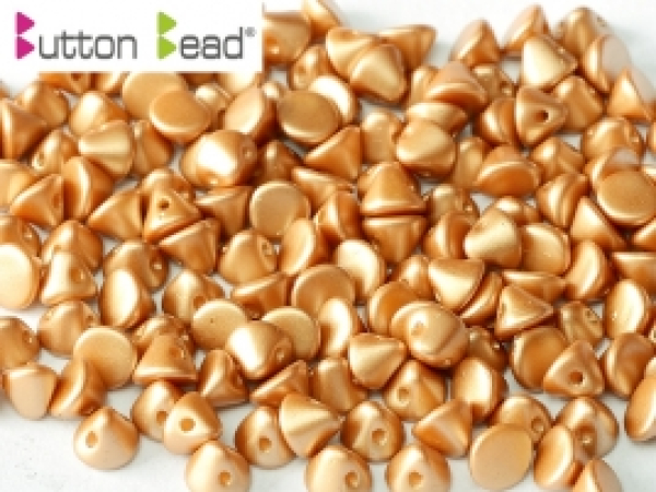 Button Bead 4mm Alabst Past Amber 50 St