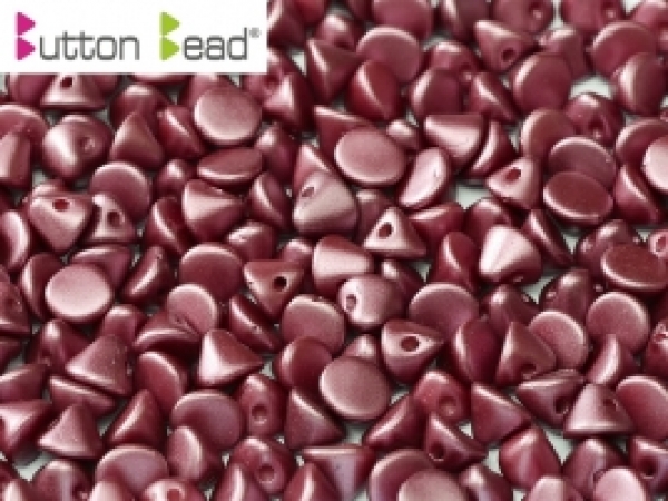 Button Bead 4mm Alabst Past Burgundy 300 St