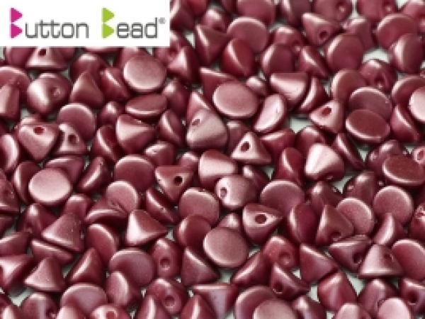 Button Bead 4mm Alabst Past Burgundy 50 St