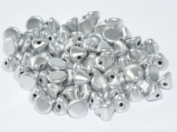 Button Bead 4mm Aluminium Silver 300 St.