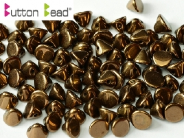 Button Bead 4mm Jet Bronze 50 St