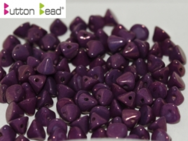 Button Bead 4mm Cha White Vega 300 St