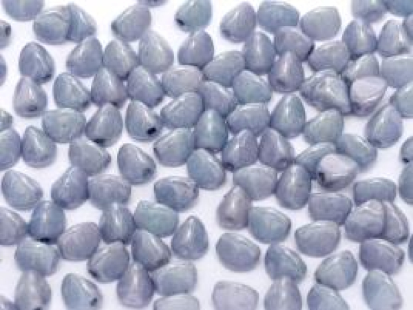 Pinch 5x3mm Chalk White Blue Luster 100g (ca1300 St.)