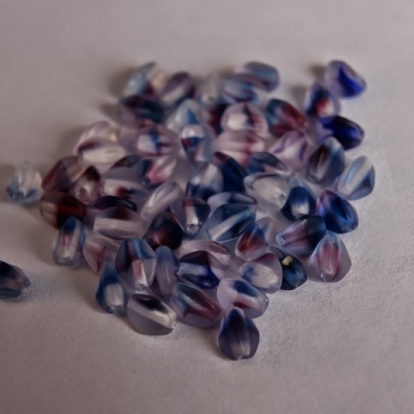 Pinch 5x3mm Crystal Blue Pink Frost 600 St.