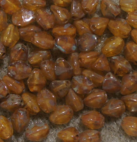 Pinch 5x3mm Crystal Silver Travertin  100 St.