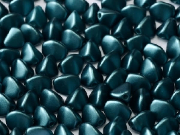 Pinch 5x3mm Alabaster Pastel Petrol 100 St