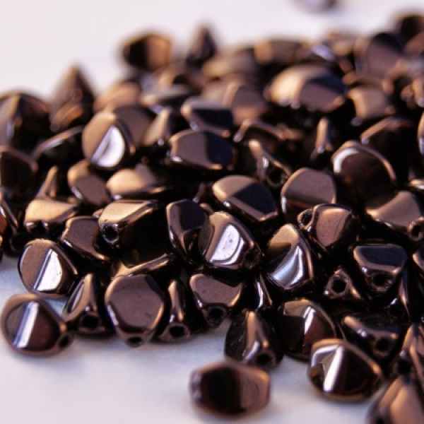 Pinch 5x3mm Jet Chocolate 100 St.