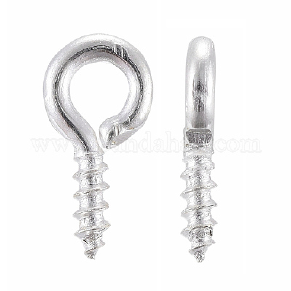 Ringschraube 8x4x1mm silberfarben 20 St.