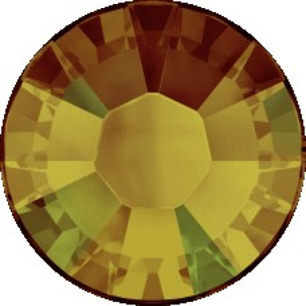 Swarovskistein MC rund 27mm Crystal Tabac gefasst