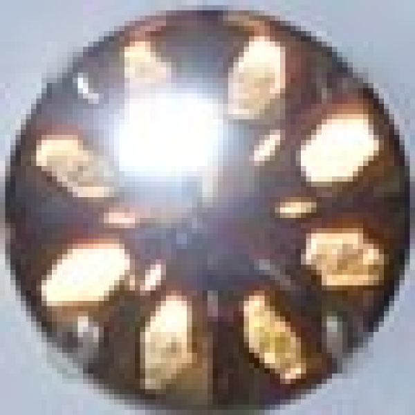 Swarovskistein MC rund 35mm Light Col. Topaz