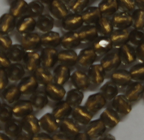 Glasschliffperle 3mm BDI Bronze Lined 1200 St