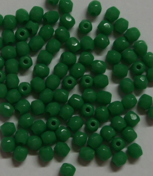 Glasschliffperle 3mm Forest Green Opak 1200 St