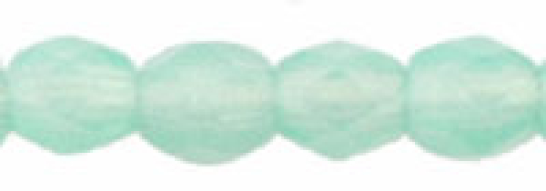 Glasschliffperle 3mm Milky Aqua 100 St.