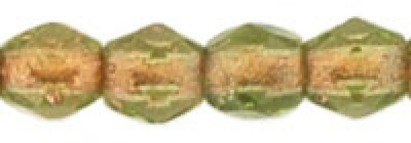 Glasschliffperle 3mm Olivine Cop Lin 100 St.