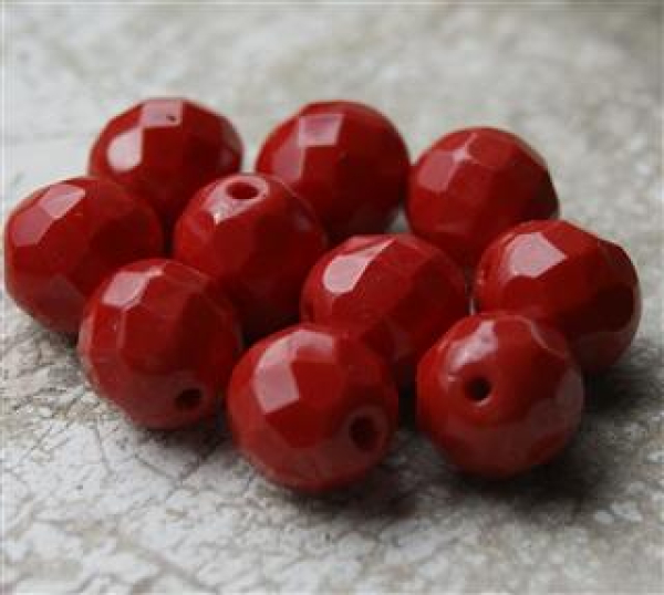 Glasschliffperle 3mm Red Coral 1200