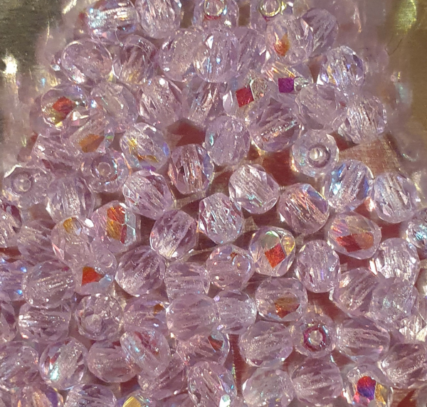 Glasschliffperle 4mm Alexandrite AB 100 St.