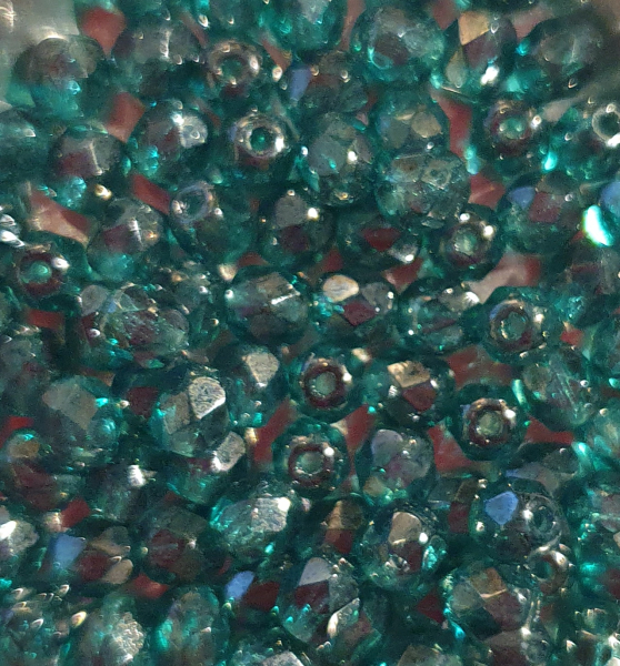 Glasschliffperle 4mm Bzi Hematite 100 St