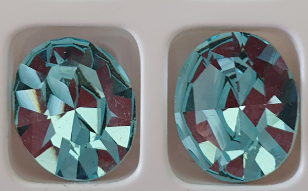 Strassstein oval 12x10 mm Aqua (Preci) 4St.