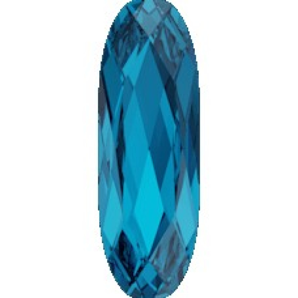 Swarovskistein Oval, lang 21x7mm Capri Blue