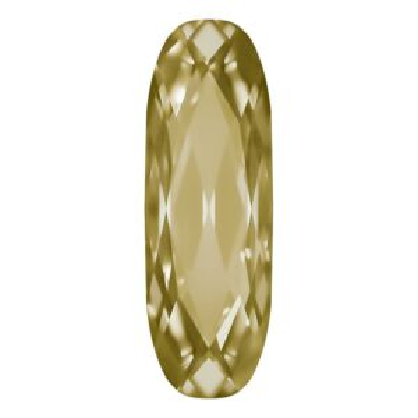 Swarovskistein Oval, lang 21x7mm Jonquil gefasst