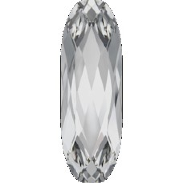 Swarovskistein Oval, lang 27x9 mm Crystal, gefasst