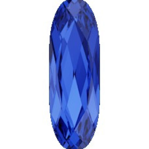 Swarovskistein Oval, lang 27x9 mm Majestic Blue