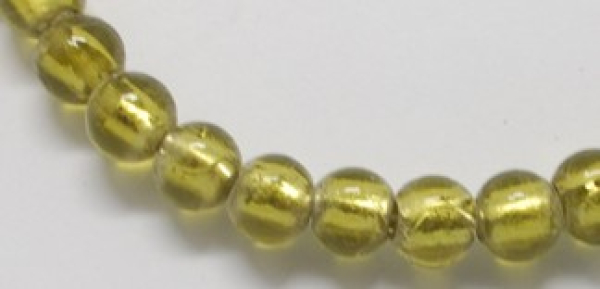 Glasperle handgemacht, (4400-100-19) 8mm helloliv 10St.