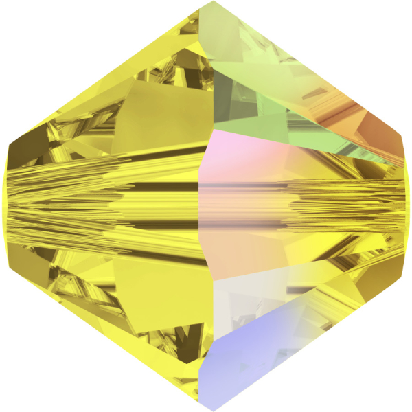 Swarovskiperle 4mm bic. Citrine AB 36 St