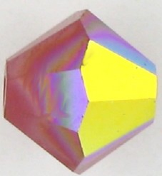 Swarovskiperle 4mm bic. Dk. Red. Coral AB 36St.