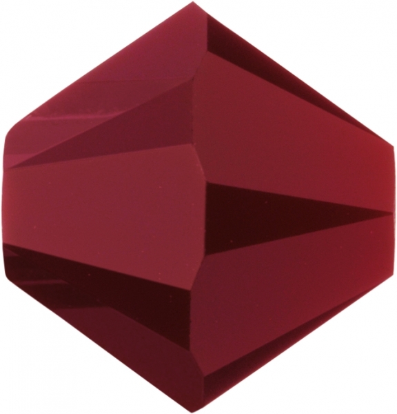 Swarovskiperle 4mm bic. Dk Red Co 40 St.