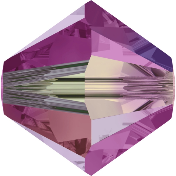 Swarovskiperle 4mm bic. Fuchsia AB2