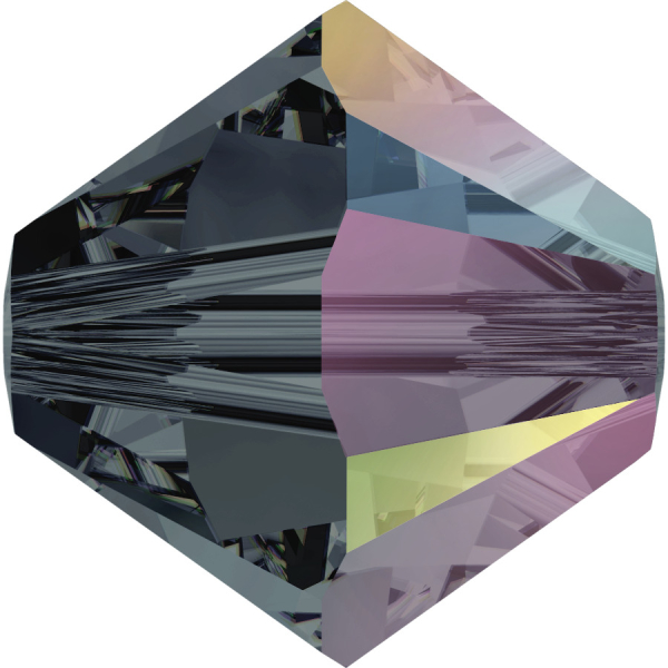 Swarovskiperle 4mm bic. Graphite AB 36 St.