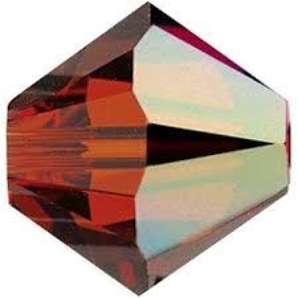 Swarovskiperle 4mm bic. Ind. Red AB 36 St.