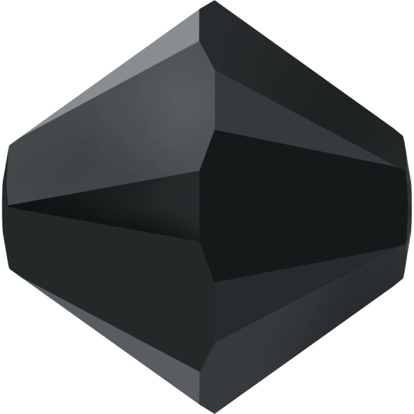 Swarovskiperle 4mm bic. Jet Hematite 36 St.